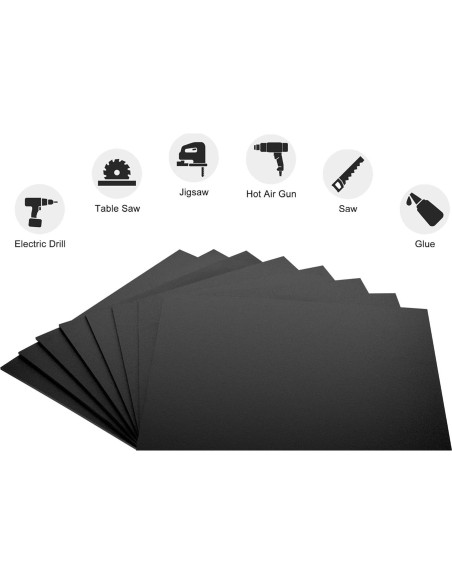 Paquete de 10 hojas de plástico ABS 20x30 cm 1.5 mm KAITELA