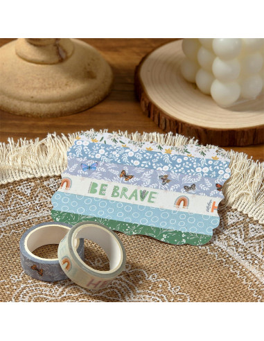 Conjunto de Cinta Washi Boho VIVIQUEN 20 Rollos 15mm x 5m