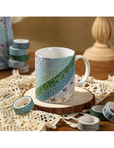 Conjunto de Cinta Washi Boho VIVIQUEN 20 Rollos 15mm x 5m