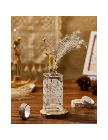 Conjunto de Cinta Washi Boho VIVIQUEN 20 Rollos 15mm x 5m