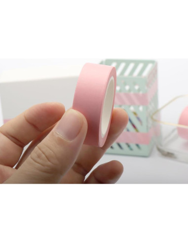 Cinta Washi Rosa NatSumeBasics 2 Pcs 10 m Autoadhesiva