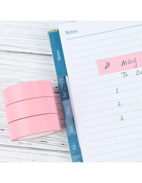 Cinta Washi Rosa NatSumeBasics 2 Pcs 10 m Autoadhesiva Cinta Washi Rosa NatSumeBasics 2 Pcs 10 m Autoadhesiva