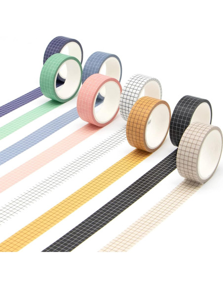 Conjunto de Cinta Washi AAPOZZ - 27 Rollos 15 mm Decorativa