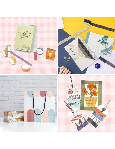 Conjunto de Cinta Washi AAPOZZ - 27 Rollos 15 mm Decorativa