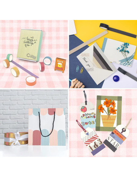 Conjunto de Cinta Washi AAPOZZ - 27 Rollos 15 mm Decorativa