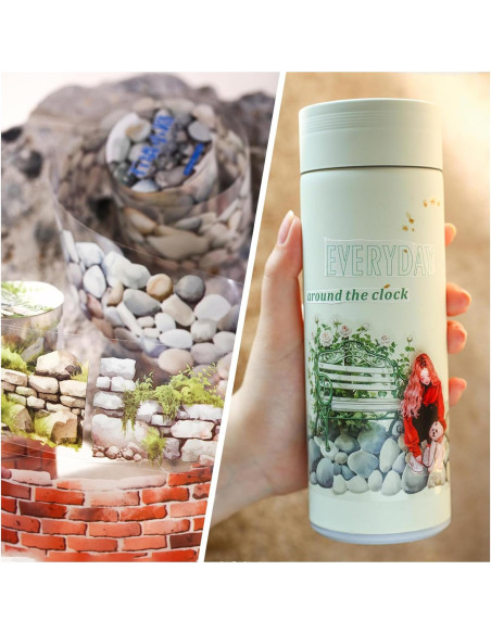 Set de 6 Rollos de Cinta Washi Floral PET 40mm x 2m - th1