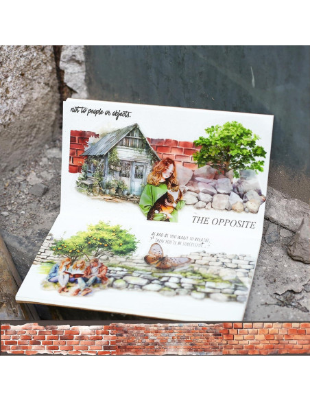 Set de 6 Rollos de Cinta Washi Floral PET 40mm x 2m - th1