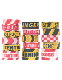 Conjunto de Cinta Washi YUBX 16 Rollos Amarillo Rojo 3m