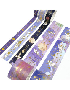 Set de Cinta Washi y Pegatinas Decorativas Allydrew 10 Rollos 10 Hojas 2