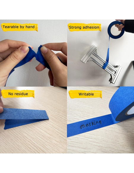 Cinta de Pintor Azul Smaring 4 Rollos 2.4cm x 20.1m Sin Residuo