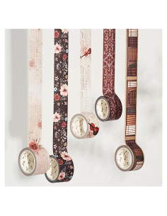Conjunto de Cinta Washi WT Academia, 5 Rollos, 27mm x 5m