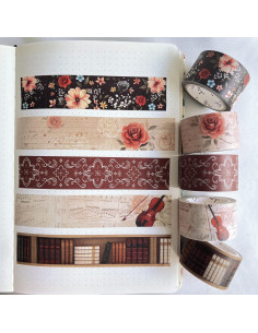 Conjunto de Cinta Washi WT Academia, 5 Rollos, 27mm x 5m 2