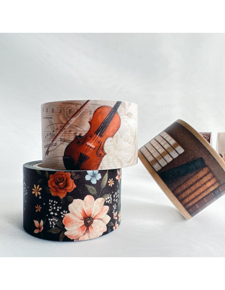Conjunto de Cinta Washi WT Academia, 5 Rollos, 27mm x 5m