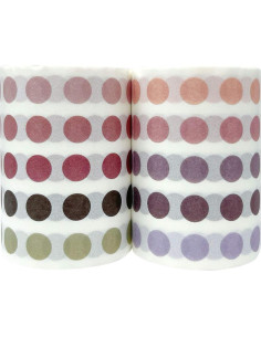 Cinta Washi de Puntos Coloridos allydrew - Set de 2 Rollos 3M 2