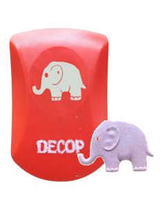 Troquelador Elefante Relieve Hanaoka 32mm para Papel