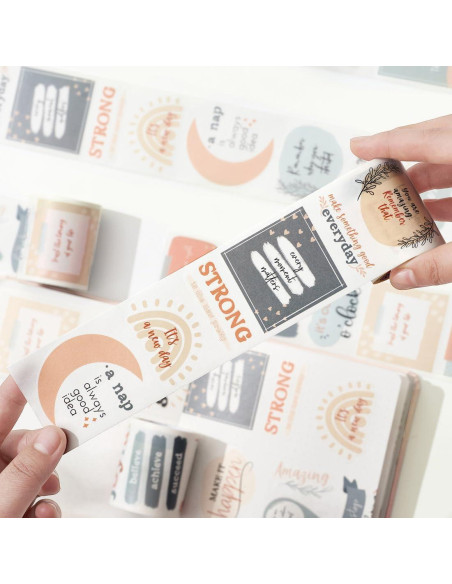 Conjunto de Etiquetas Washi Motivacionales WT - 3 Rollos 5m Conjunto de Etiquetas Washi Motivacionales WT - 3 Rollos 5m