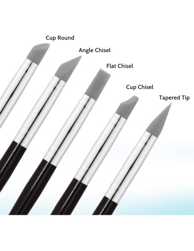 Juego de 5 Herramientas de Modelado de Arcilla Styquenzer