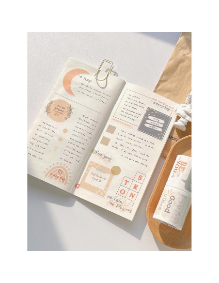 Conjunto de Etiquetas Washi Motivacionales WT - 3 Rollos 5m Conjunto de Etiquetas Washi Motivacionales WT - 3 Rollos 5m