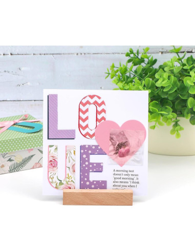 Mini Tablero de Troquel de Alfabeto BAOFALI 15.2x10.8cm DIY