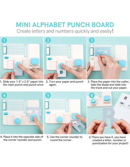 Mini Tablero de Troquel de Alfabeto BAOFALI 15.2x10.8cm DIY