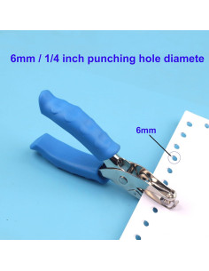 Perforadora de Papel 2pcs YYaaloa Azul 0.64 cm Agujero 2