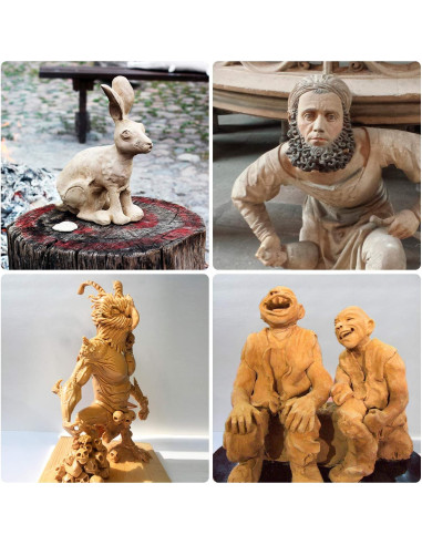 10 Piezas Herramientas de Esculpido de Arcilla Awpeye