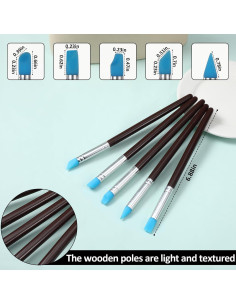 Juego de 15 Herramientas de Esculpido de Silicona EupHHonycs 2