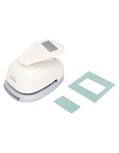 Troquel rectangular Bira Craft 9.53x6.67 cm borde ondulado