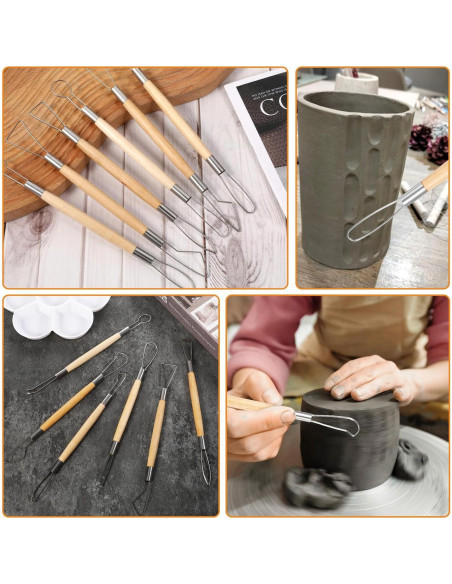 Kit de 6 Herramientas de Escultura en Arcilla FdcLixuvol