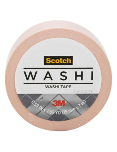 Cinta Washi Scotch Rosa 9.14 Metros para Manualidades