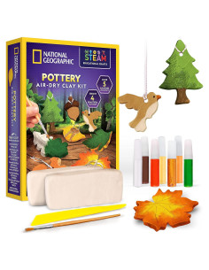 Kit de Artes y Oficios de Arcilla National Geographic - 0.91 kg, 12 Piezas
