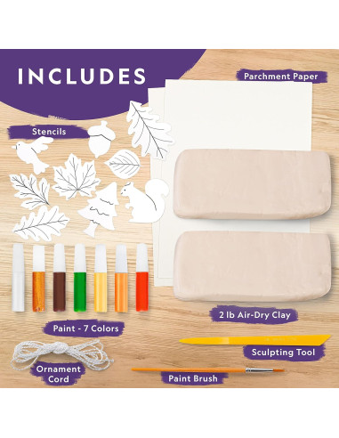 Kit de Artes y Oficios de Arcilla National Geographic - 0.91 kg, 12 Piezas