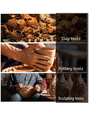 Kit de Herramientas de Cerámica ElevateTech 6 Pcs Doble Cara