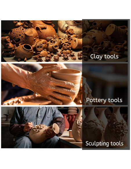 Kit de Herramientas de Cerámica ElevateTech 6 Pcs Doble Cara