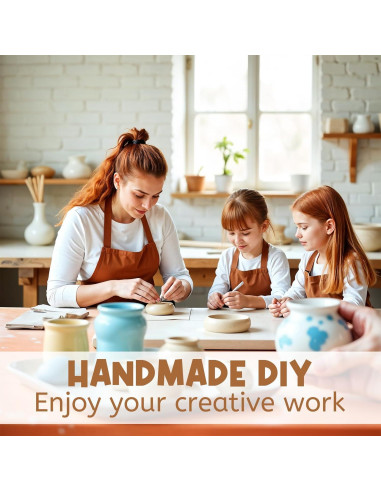 Kit de Herramientas de Cerámica ElevateTech 6 Pcs Doble Cara