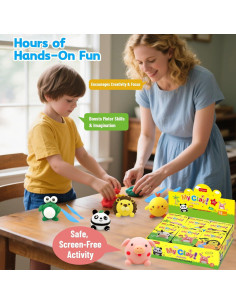 Kit de Arcilla Secada al Aire MOEVERLIW - 12 Paquetes Portátiles 2