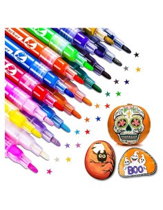 Set de 18 Marcadores de Pintura Acrílica JYUYNY - Colores Vibrantes