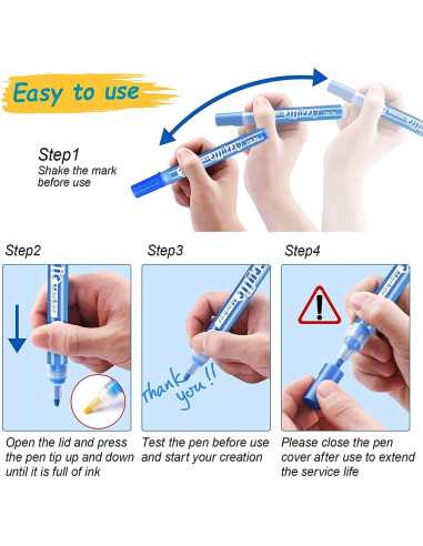 Set de 18 Marcadores de Pintura Acrílica JYUYNY - Colores Vibrantes