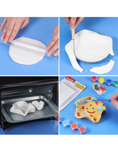 Arcilla Polimérica Ifergoo Blanca 100 g para Modelado y Hornear