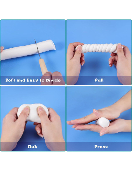 Arcilla Polimérica Ifergoo Blanca 100 g para Modelado y Hornear