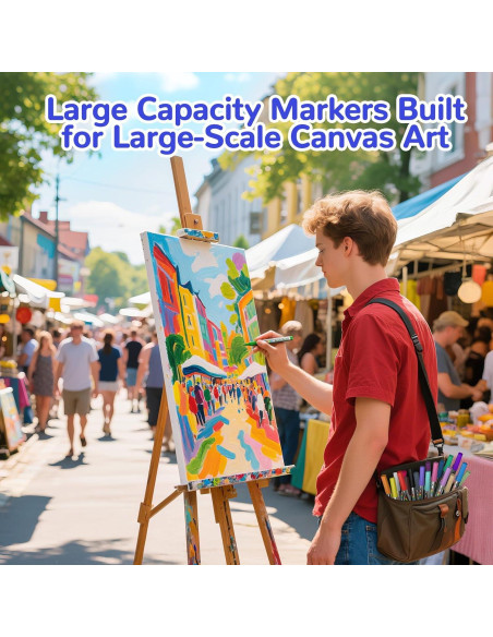 Marcadores de Pintura Acrílica Punta Pincel HOTU 18 Colores Marcadores de Pintura Acrílica Punta Pincel HOTU 18 Colores