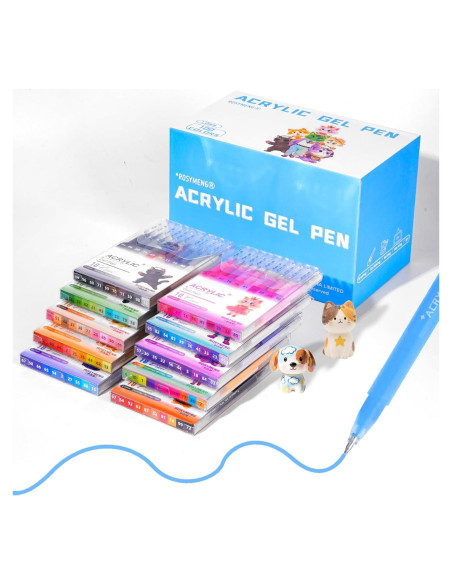 Set de 100 Marcadores de Gel Acrílico JinMaGDST 1.0mm Multicolor