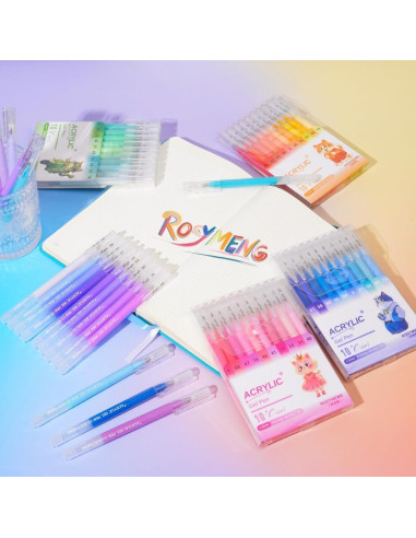 Set de 100 Marcadores de Gel Acrílico JinMaGDST 1.0mm Multicolor