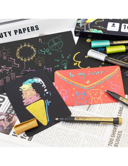 Marcadores de Pintura Metálica Betem 18 Colores 2mm Marcadores de Pintura Metálica Betem 18 Colores 2mm