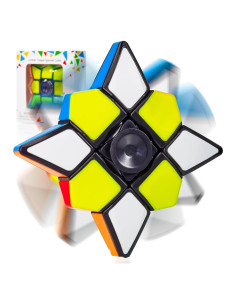 CUBIDI Cubo Fidget 2 en 1 Anti-Estrés 8x8x1.5cm