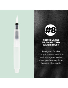 Pincel de Agua SAKURA Koi 4 ml - Punta Grande para Acuarela 2