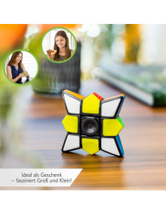 CUBIDI Cubo Fidget 2 en 1 Anti-Estrés 8x8x1.5cm 2