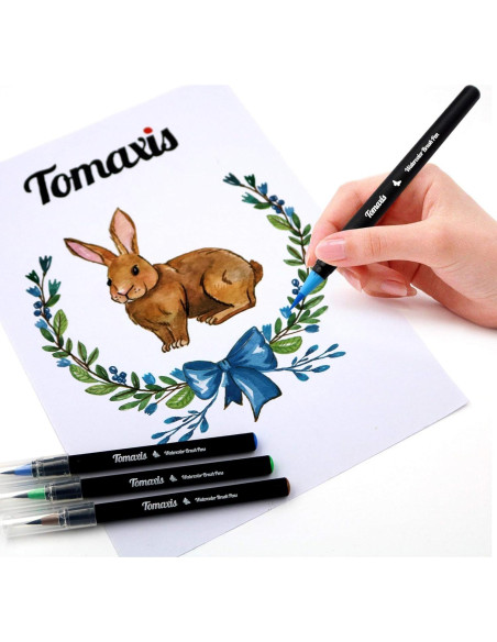Marcadores de Pincel Acuarelables Tomaxis 20 Colores 2mm