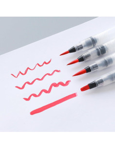 Set de 4 Pinceles de Agua STOBOK - Punta Fina, Media, Grande y Plana 2