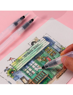 Juego de 3 Pinceles de Agua Recargables Zhuluck - Acuarela 2